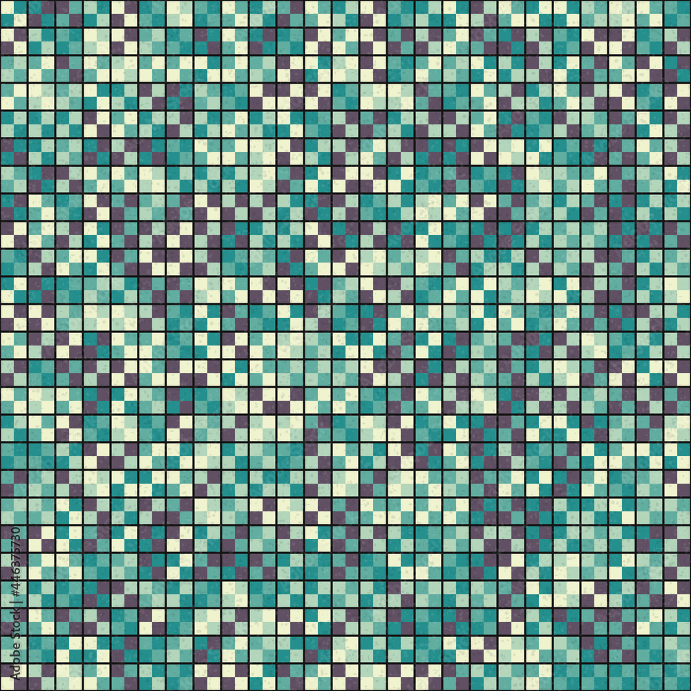 Fototapeta premium Abstract Geometric Pattern generative computational art illustration