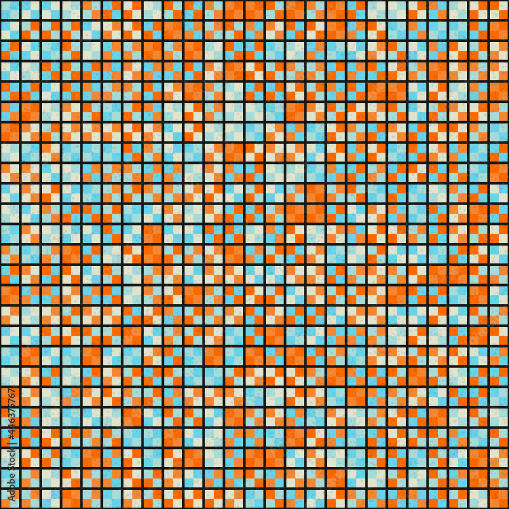 Fototapeta premium Abstract Geometric Pattern generative computational art illustration