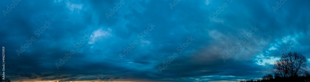 Summer sunset over wheat field. Beautiful sunset sky over countryside Summer sunset over wheat field. Beautiful sunset sky over countryside