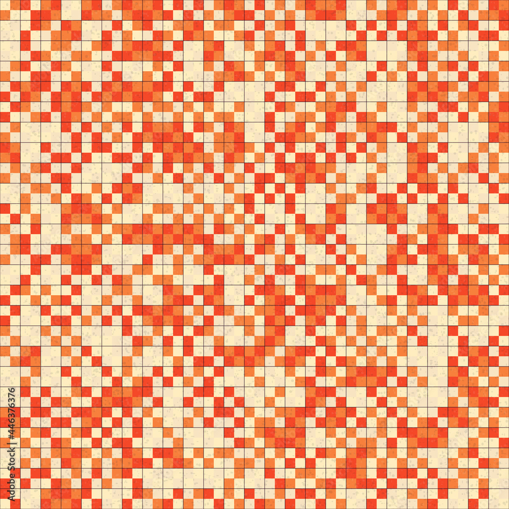 Fototapeta premium Abstract Geometric Pattern generative computational art illustration