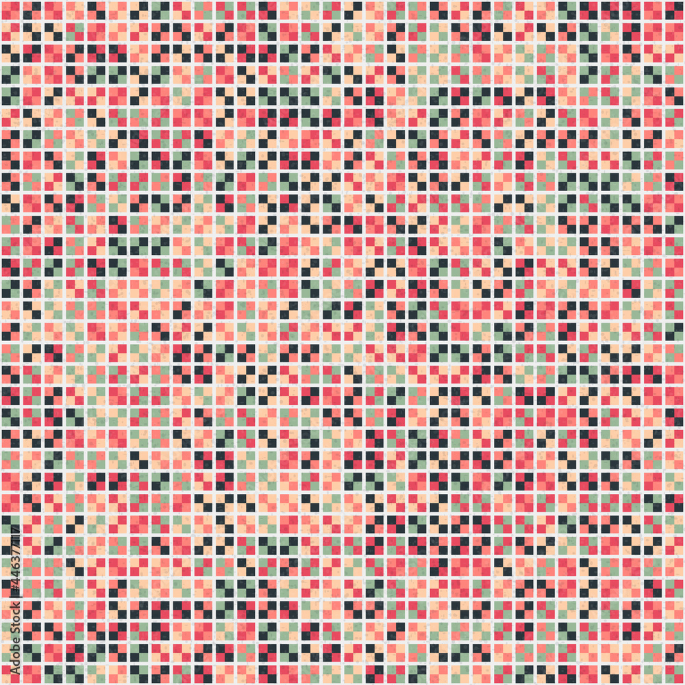 Fototapeta premium Abstract Geometric Pattern generative computational art illustration