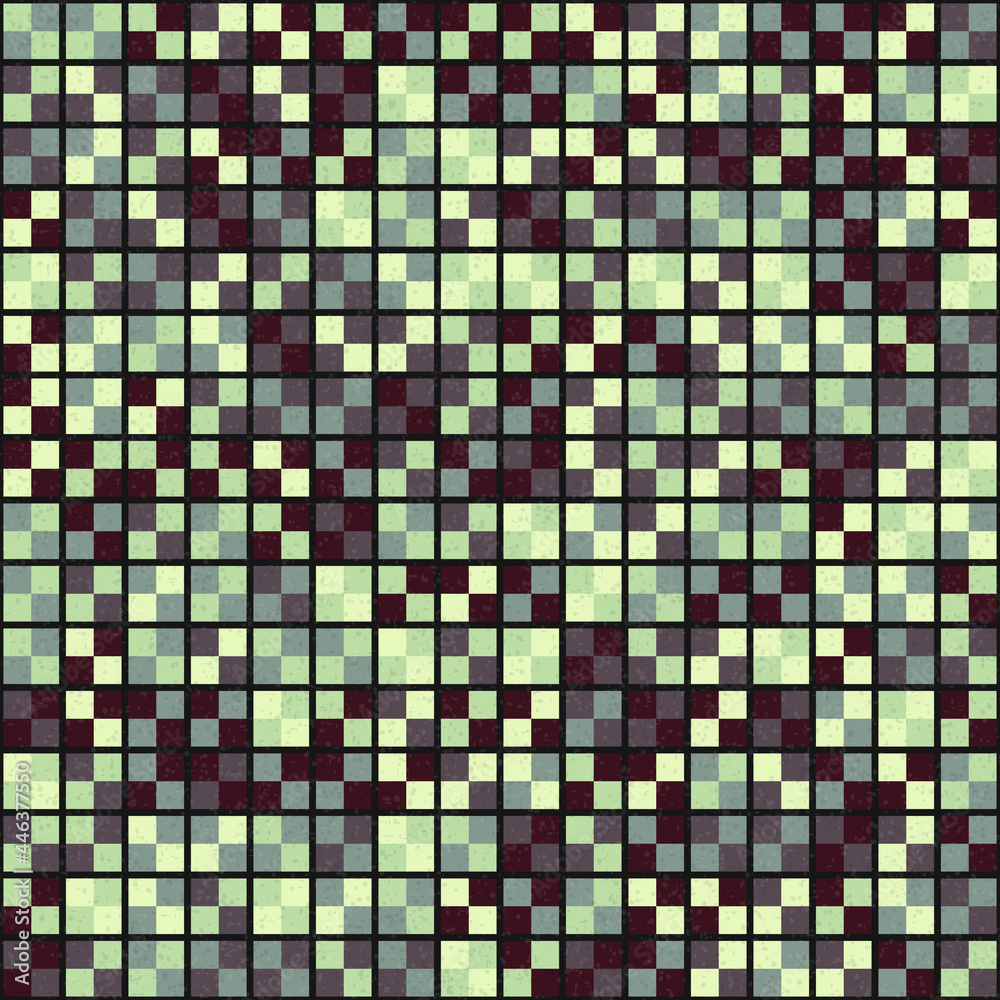 Fototapeta premium Abstract Geometric Pattern generative computational art illustration