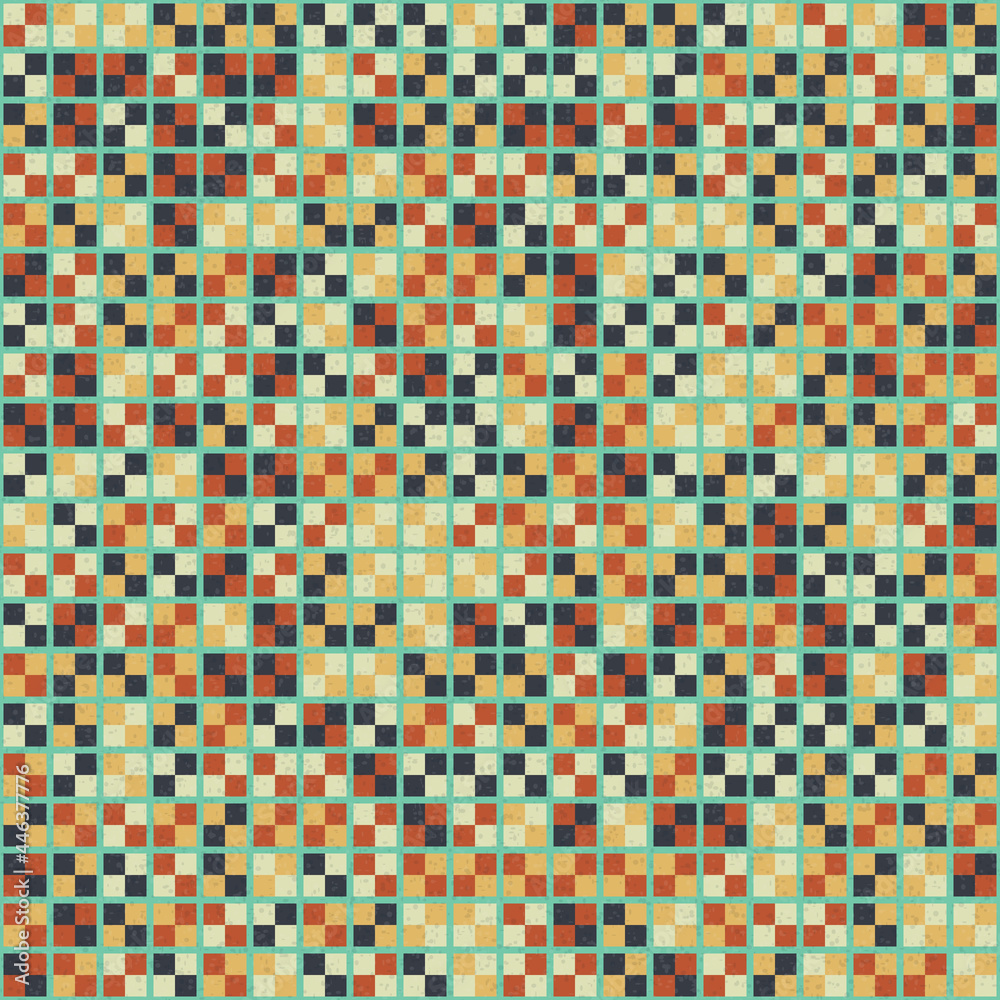 Fototapeta premium Abstract Geometric Pattern generative computational art illustration