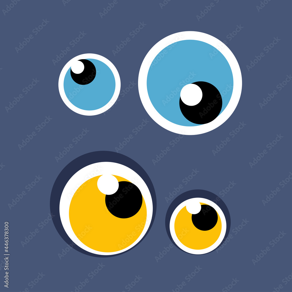bundle set eye cute monster cartoon style alien bundle set eye cute monster cartoon style alien