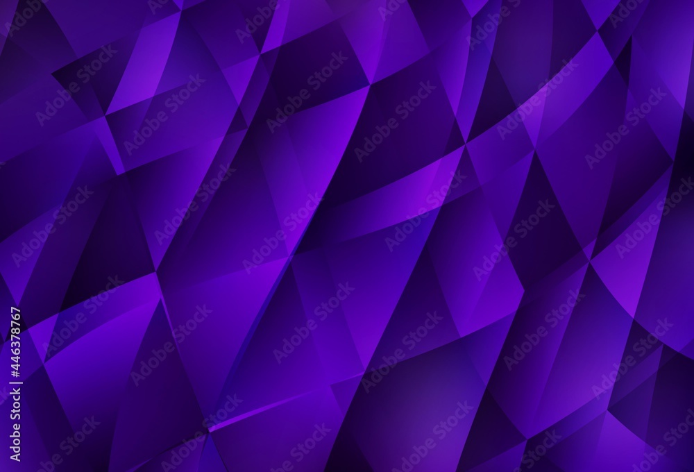 Obraz premium Dark Purple vector polygonal pattern.