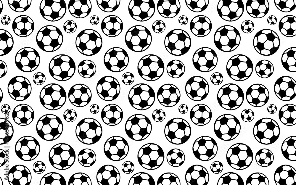 Seamless pattern tile background with soccer ball shapes. Football. Banner. Seamless pattern tile background with soccer ball shapes. Football. Banner.