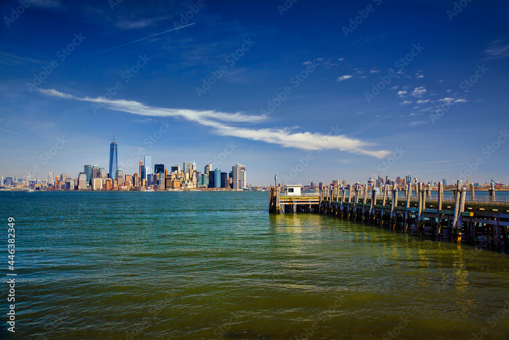 Lower Manhattan as Seen from Liberty Island, New York