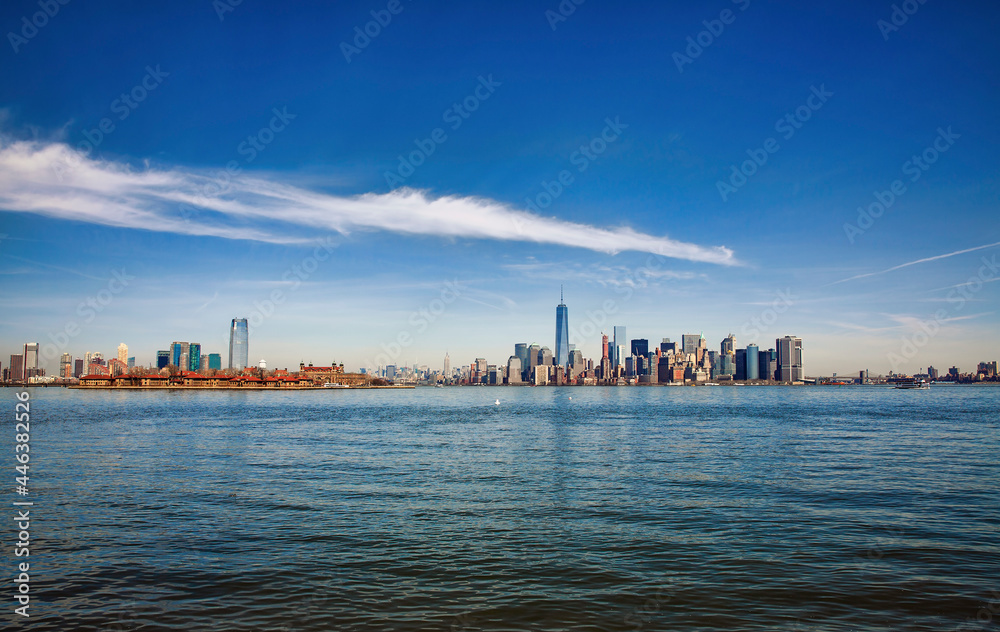 Ellis Island and Lower Manhattan, New York