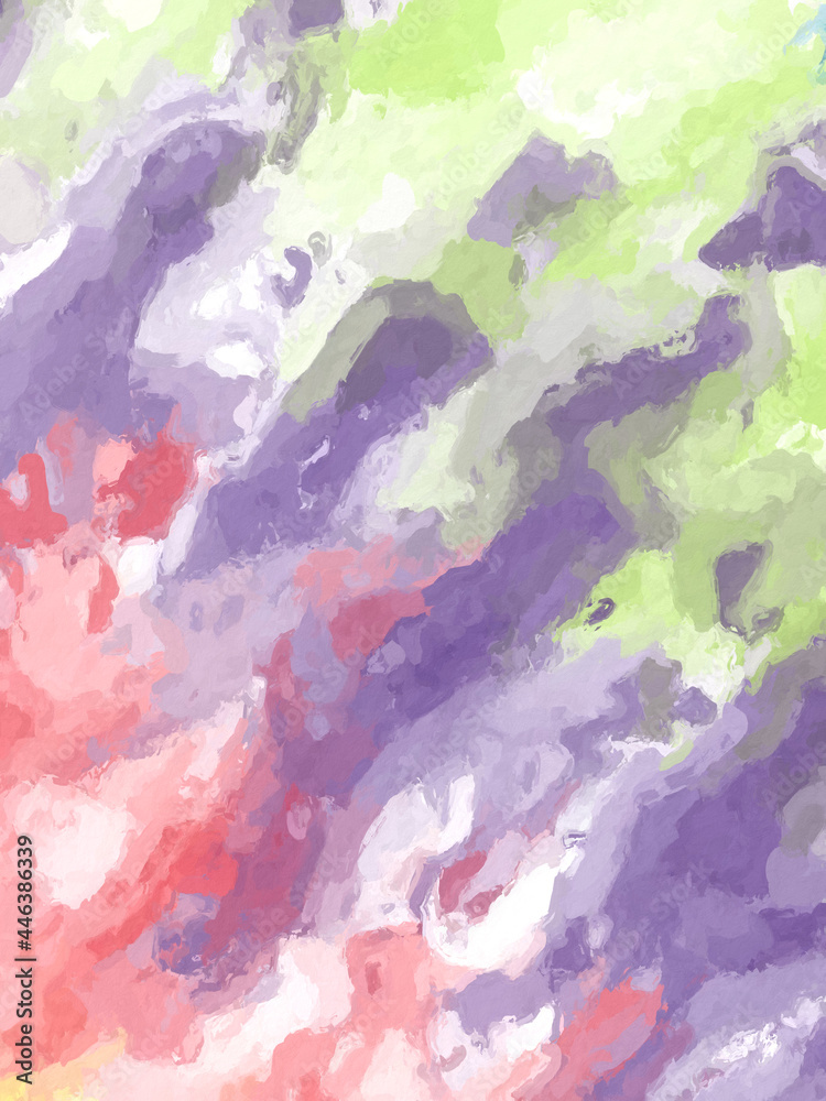 tie-dye oil paint style abstract background with paint brush texture