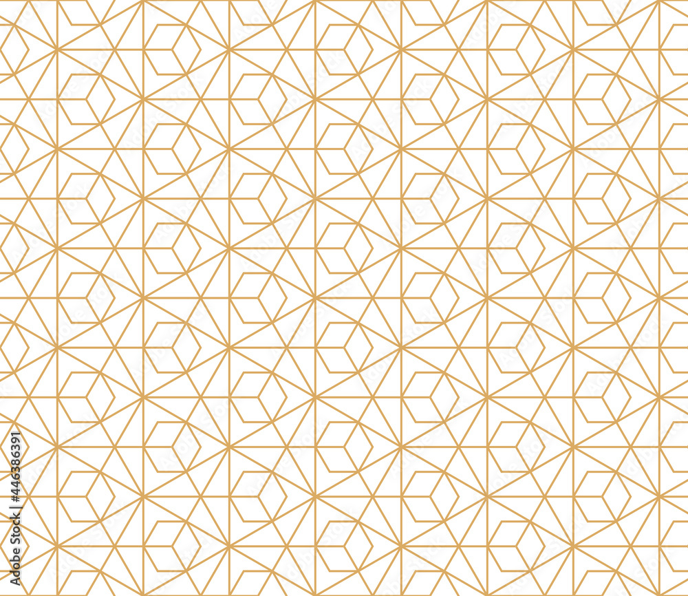 The geometric pattern with lines. Seamless vector background. White and gold texture. Graphic modern pattern. Simple lattice graphic design The geometric pattern with lines. Seamless vector background. White and gold texture. Graphic modern pattern. Simple lattice graphic design
