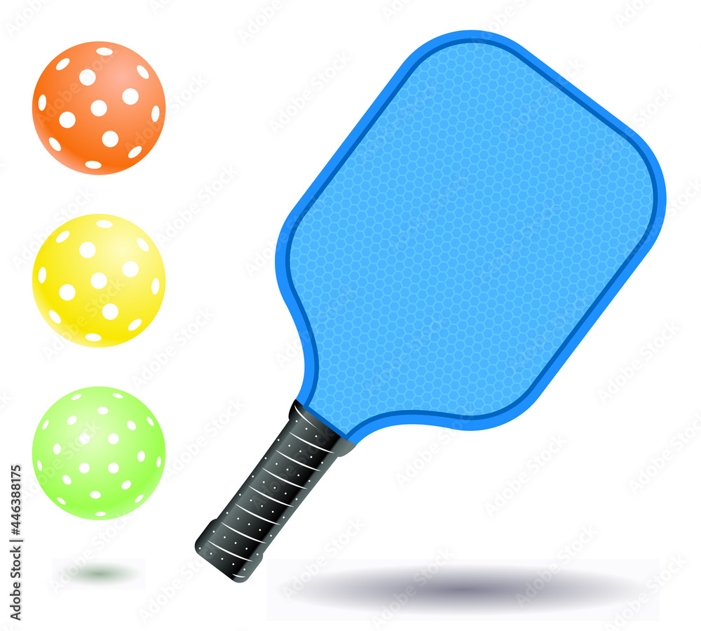 Pickleball paddle front view Stock Vector Adobe Stock