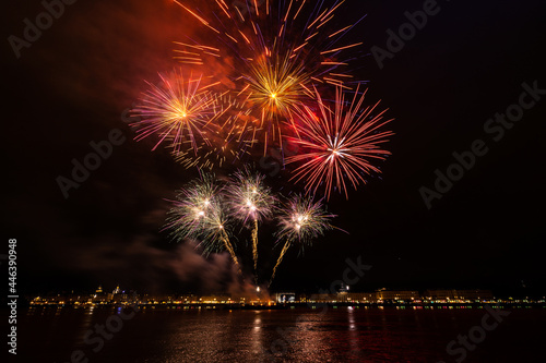 Feu d'artifices 14 juillet Bordeaux Fête nationale 