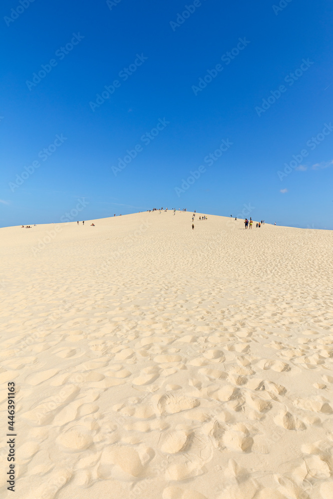 The Dune of Pilat, the tallest sand dune in Europe. La Teste-de-Buch, Arcachon Bay, Aquitaine, France The Dune of Pilat, the tallest sand dune in Europe. La Teste-de-Buch, Arcachon Bay, Aquitaine, France