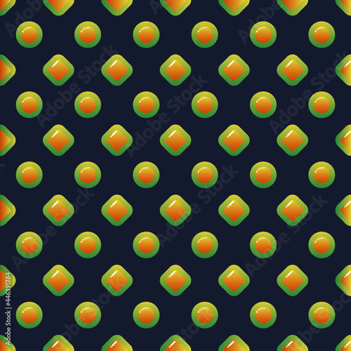 colorful 3d light seamless pattern yellow and green