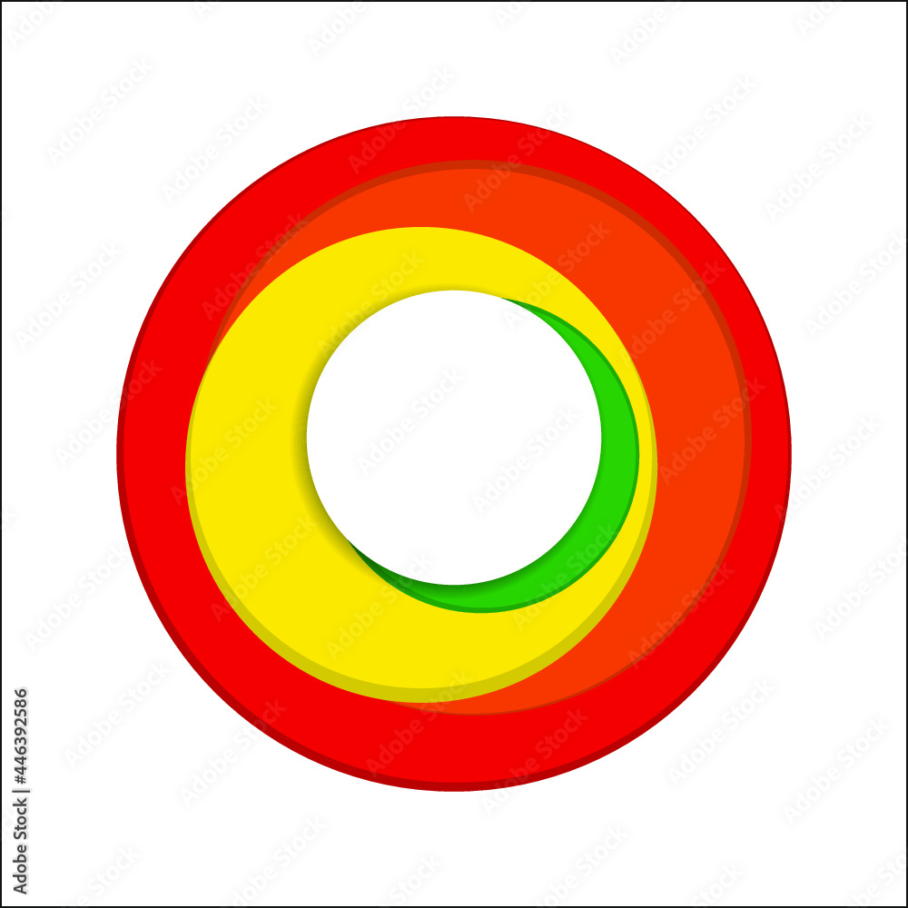 Creative abstract colorful circle logo template. Illustration Creative abstract colorful circle logo template. Illustration