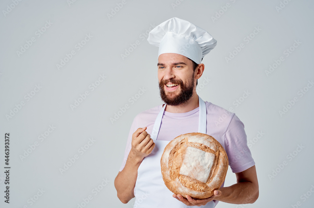 man in chef's uniform work cooking baking service man in chef's uniform work cooking baking service