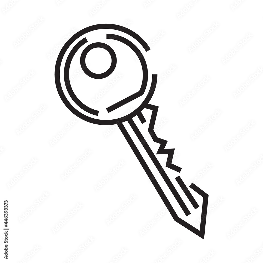 house key. icon black and white house key. icon black and white