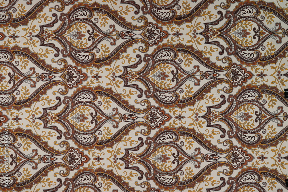 pattern with ornament on fabric