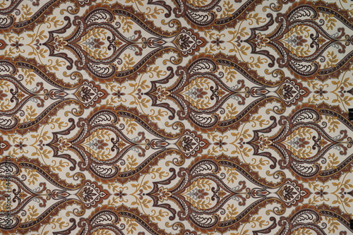 pattern with ornament on fabric