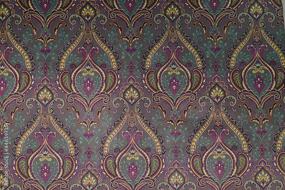 thai art pattern on fabric