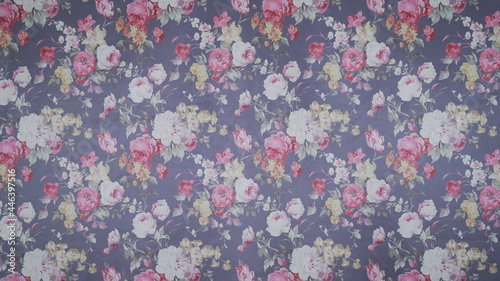 pattern with flowers on fabric