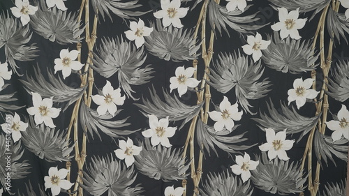 seamless floral pattern on fabric