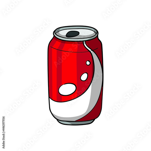 Refreshment. Drink icon. Doodle cartoon, vector illustration.