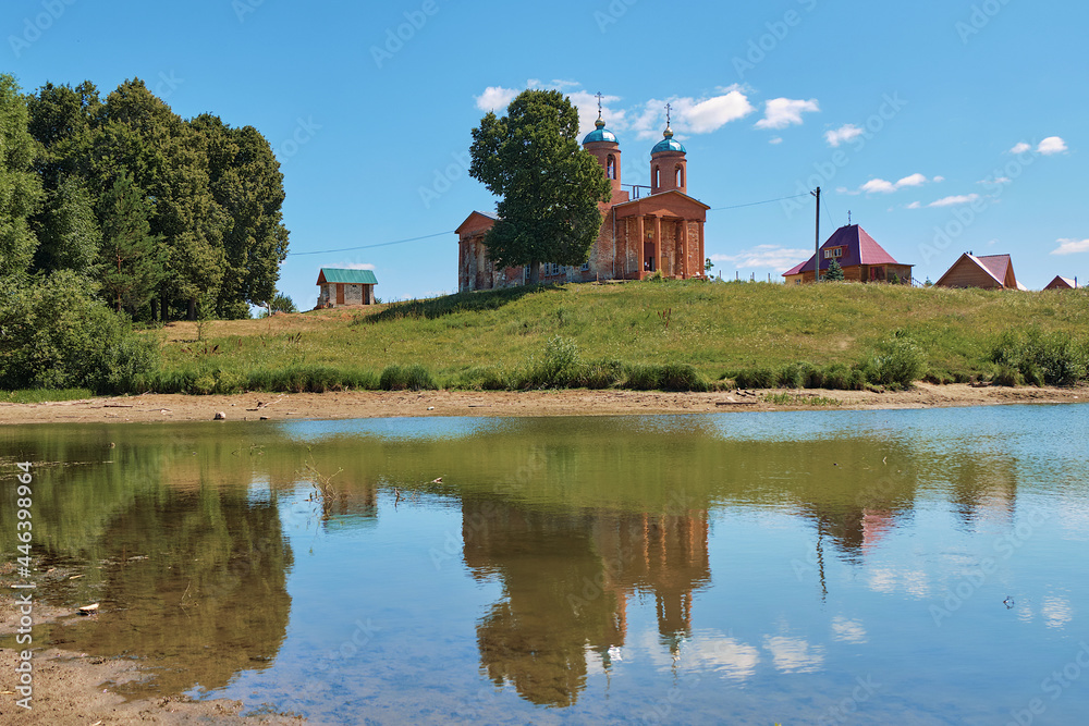 Fototapeta premium St Nicholas Church, Panovka, Russia