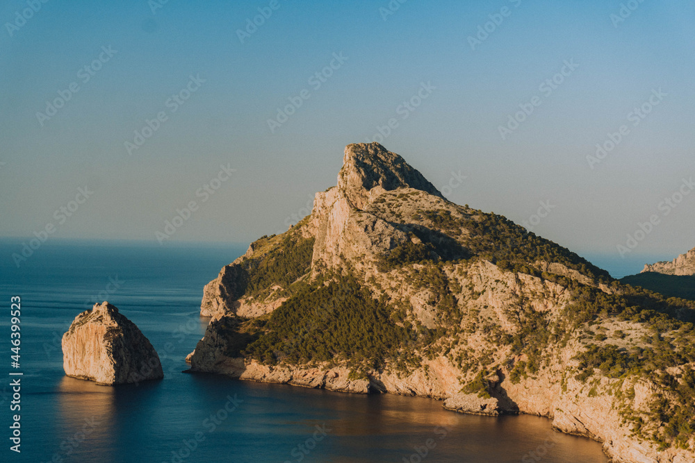 Cliff in the ocean on Mallorca