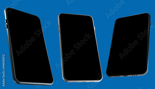 Realistic smartphone mockup...