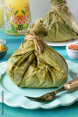 Prepared of Juanes, tipical amazonic food photo