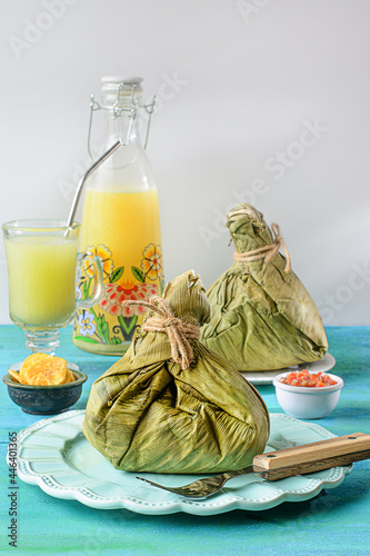 Prepared of Juanes, tipical amazonic food photo