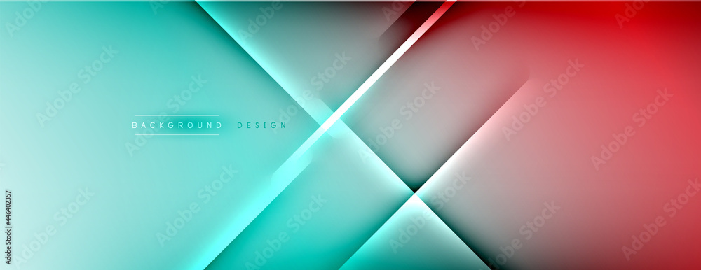 Abstract background. Shadow lines on bright shiny gradient background. Abstract background. Shadow lines on bright shiny gradient background.