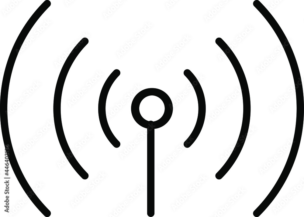 Signal tower, wifi, wireless antenna icon vector illustration transparent background. - obrazy, fototapety, plakaty 