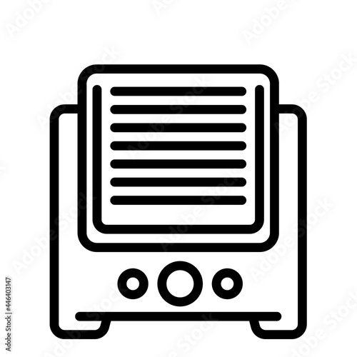 Ultrasonic humidifier icon. Outline ultrasonic humidifier vector icon for web design isolated on white background