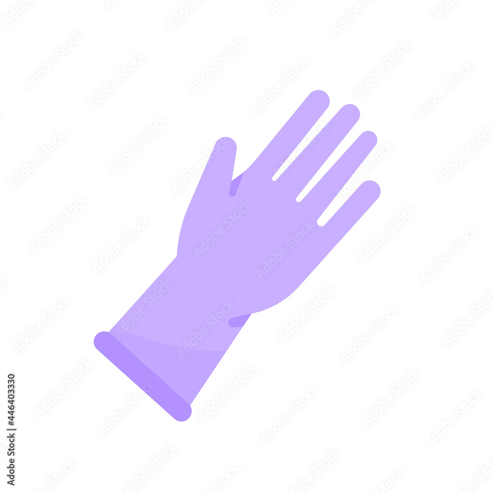 vector rubber gloves for cleaning the toilet Helps prevent chemicals from toilet cleaners vector rubber gloves for cleaning the toilet Helps prevent chemicals from toilet cleaners