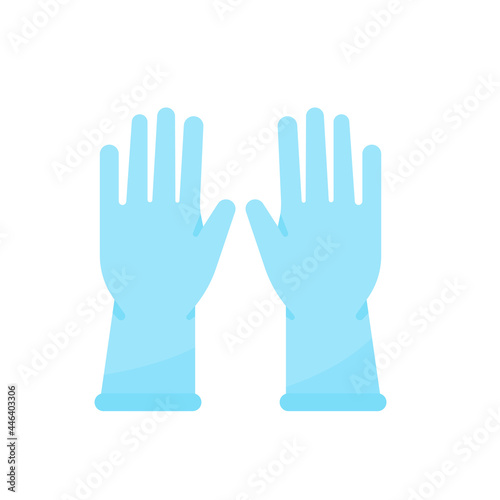 vector rubber gloves for cleaning the toilet Helps prevent chemicals from toilet cleaners