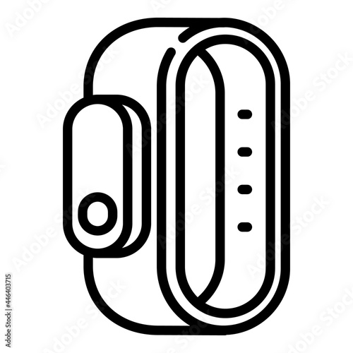 Fitness activity tracker icon. Outline fitness activity tracker vector icon for web design isolated on white background