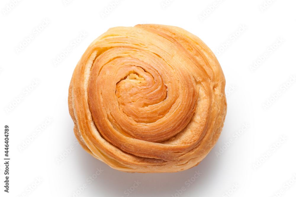 Fresh bread isolated on white background. Top view. Fresh bread isolated on white background. Top view.