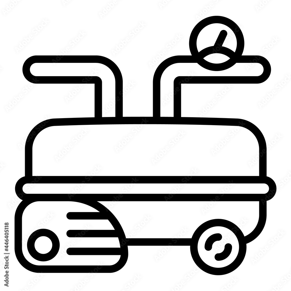 Pool compressor icon. Outline pool compressor vector icon for web design isolated on white background Pool compressor icon. Outline pool compressor vector icon for web design isolated on white background