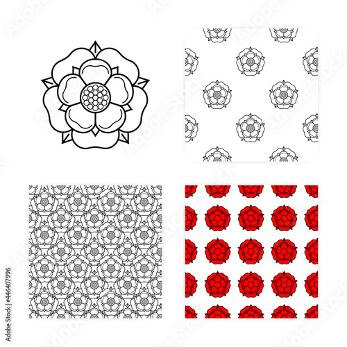 Tudoe rose of Englnd vector illustration.