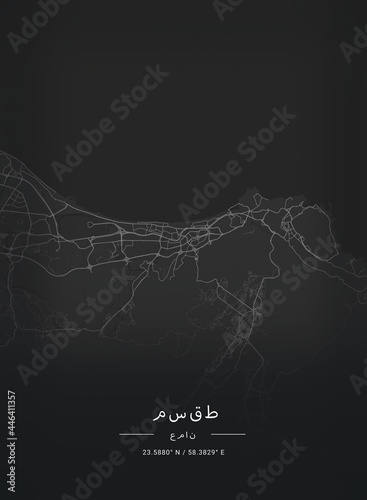 Map of Muscat, Oman