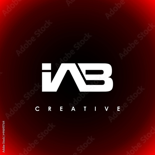 IAB Letter Initial Logo Design Template Vector Illustration photo