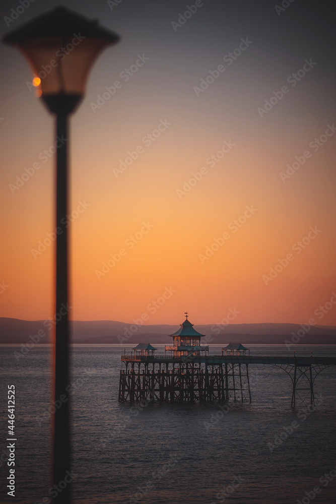 Clevedon Pier at Sunset Clevedon Pier at Sunset