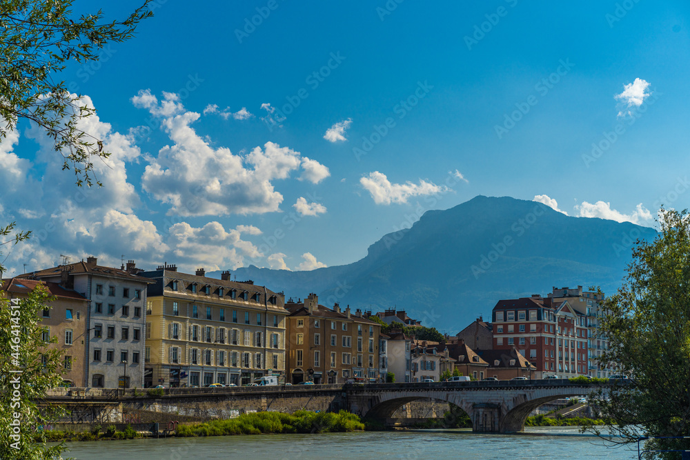 Grenoble city of the French Alps