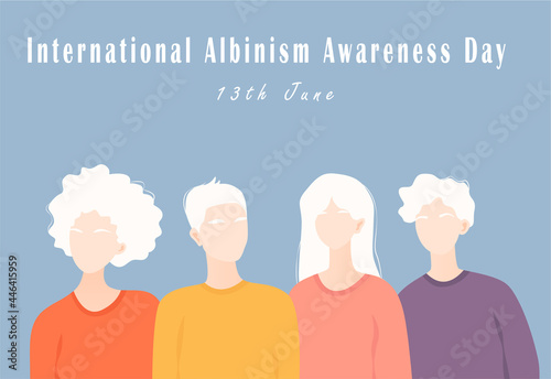 Albino people, men and women with albinism, world albino day, International Albinism Awareness Day.