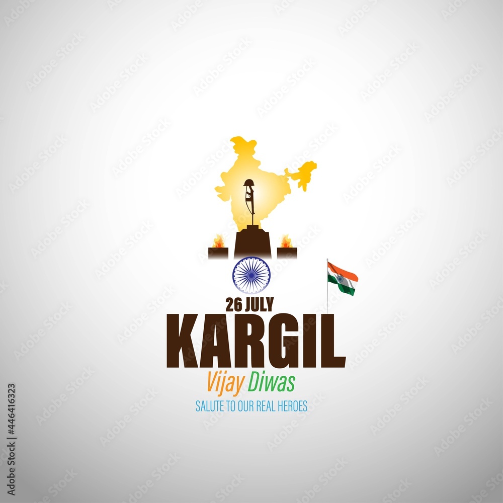 VECTOR ILLUSTRATION FOR 26 JULY VIJAY KARGIL DIWAS MEANS 26 JULY VECTOR ILLUSTRATION FOR 26 JULY VIJAY KARGIL DIWAS MEANS 26 JULY