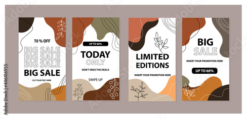 Abstract template for promotion sale. Able to use for social media posts, cover, brochure, banners design, web or internet ads.