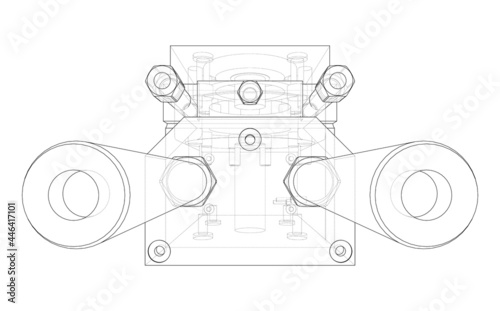 Abstract industry object concept. Vector