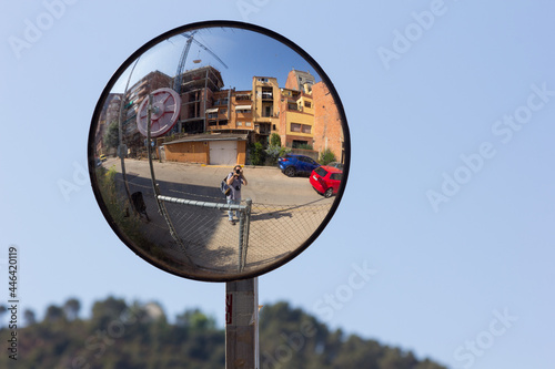 Mirrors for drivers to see around corners